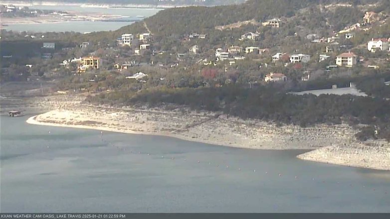 Lake Travis webcam, January 21, 2025 1:25 PM CT