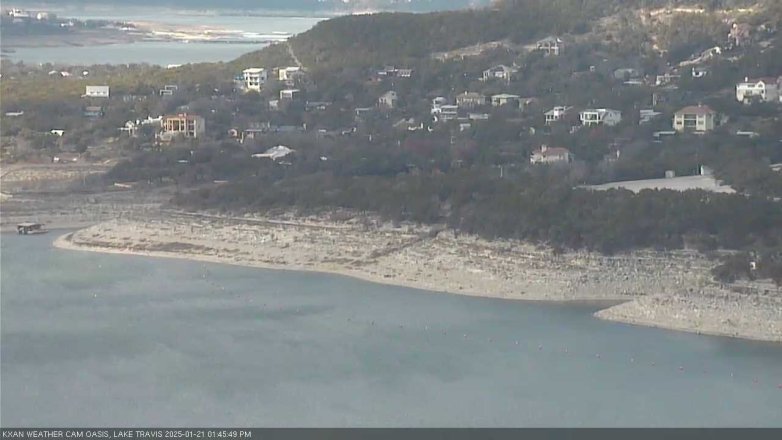 Lake Travis webcam, January 21, 2025 1:45 PM CT