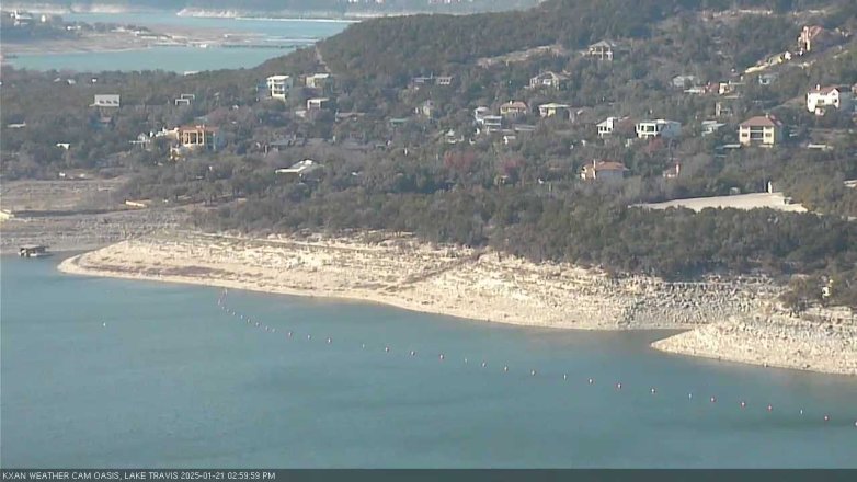 Lake Travis webcam, January 21, 2025 3:00 PM CT