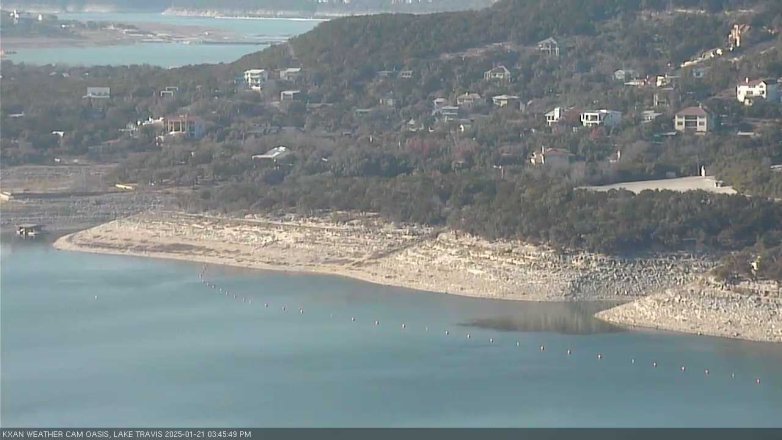 Lake Travis webcam, January 21, 2025 3:45 PM CT