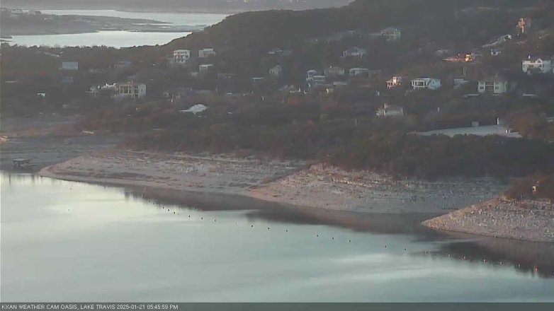 Lake Travis webcam, January 21, 2025 5:45 PM CT
