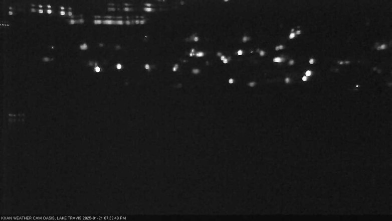 Lake Travis webcam, January 21, 2025 7:25 PM CT
