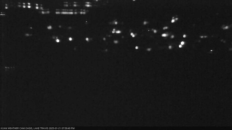 Lake Travis webcam, January 21, 2025 8:00 PM CT