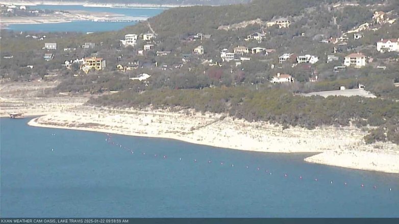 Lake Travis webcam, January 22, 2025 10:00 AM CT