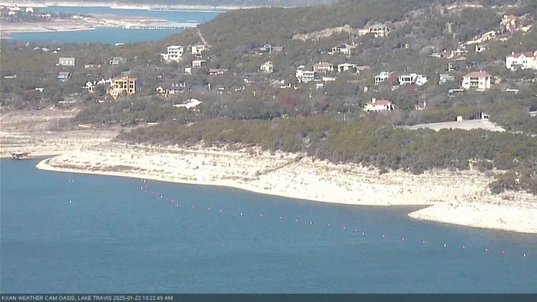 Lake Travis webcam, January 22, 2025 10:25 AM CT