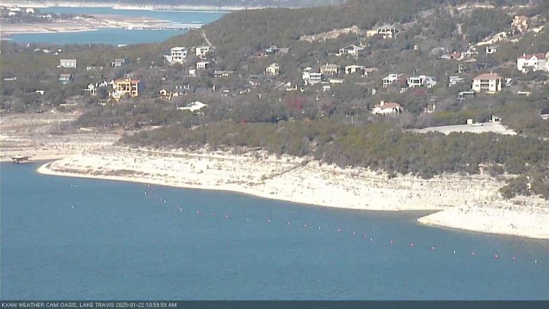 Lake Travis webcam, January 22, 2025 11:00 AM CT
