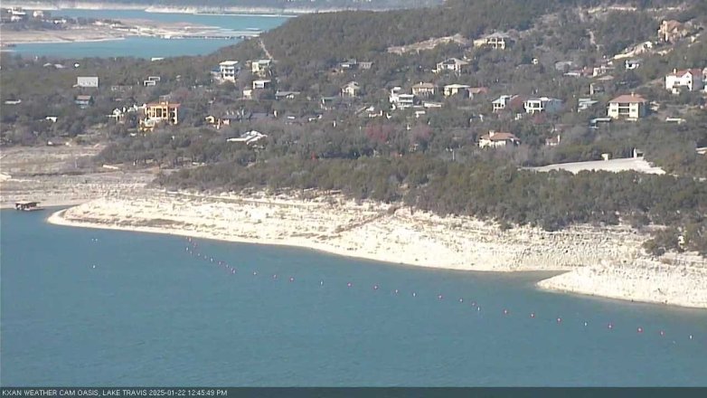 Lake Travis webcam, January 22, 2025 12:45 PM CT