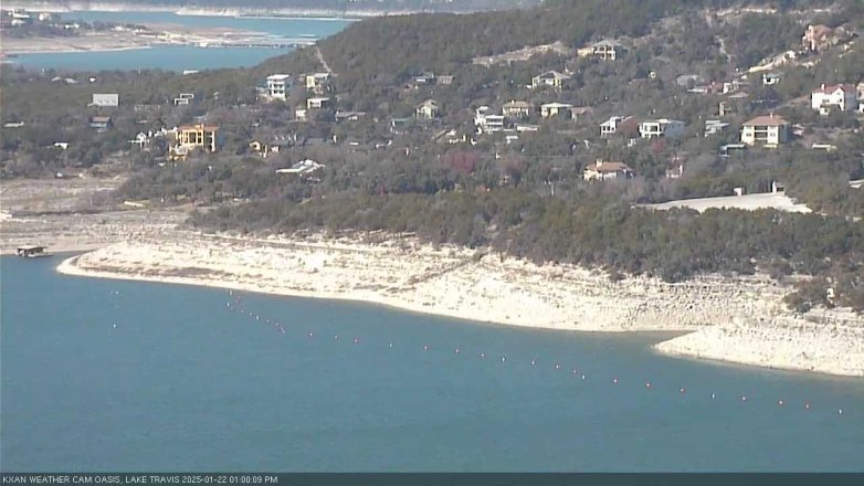 Lake Travis webcam, January 22, 2025 1:00 PM CT