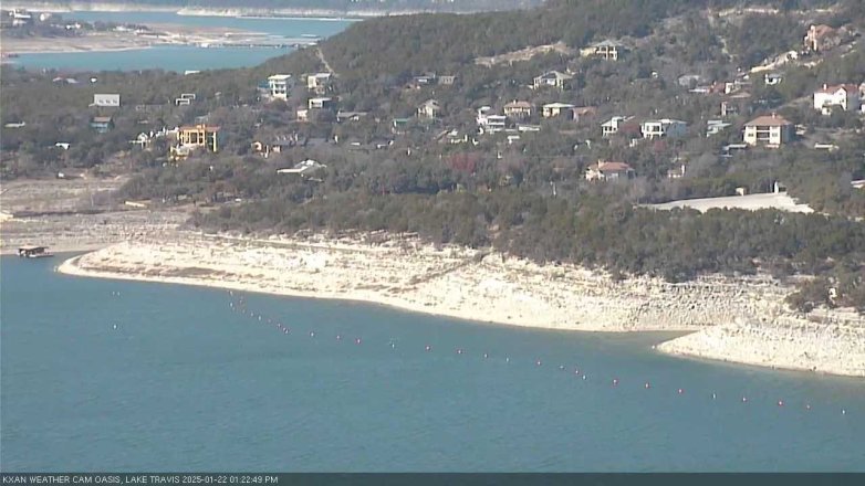 Lake Travis webcam, January 22, 2025 1:25 PM CT