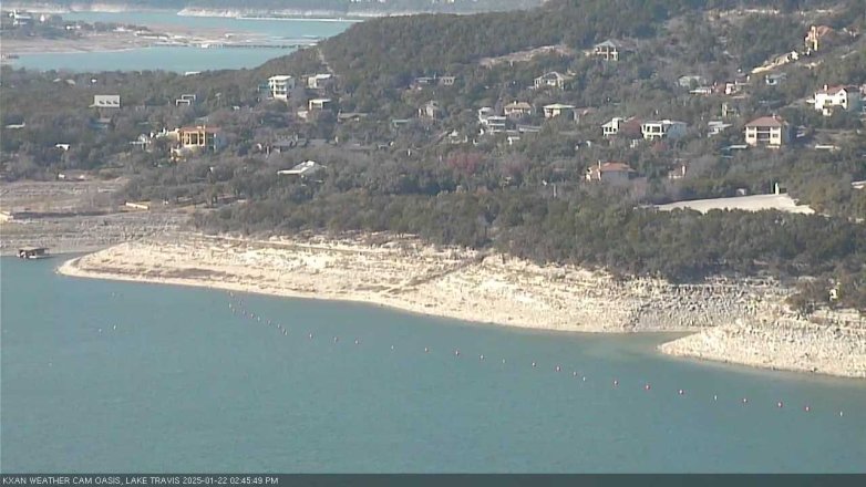 Lake Travis webcam, January 22, 2025 2:45 PM CT