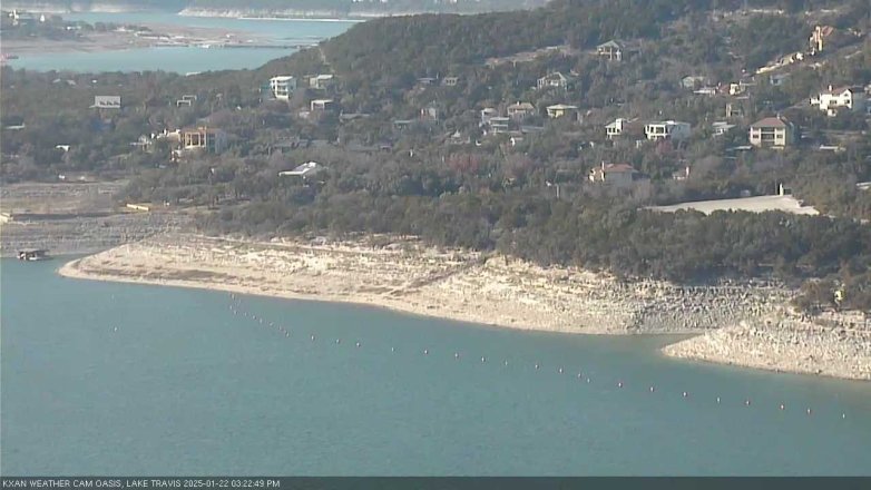 Lake Travis webcam, January 22, 2025 3:25 PM CT
