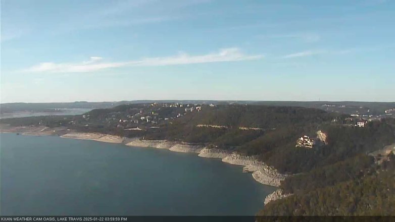 Lake Travis webcam, January 22, 2025 4:00 PM CT