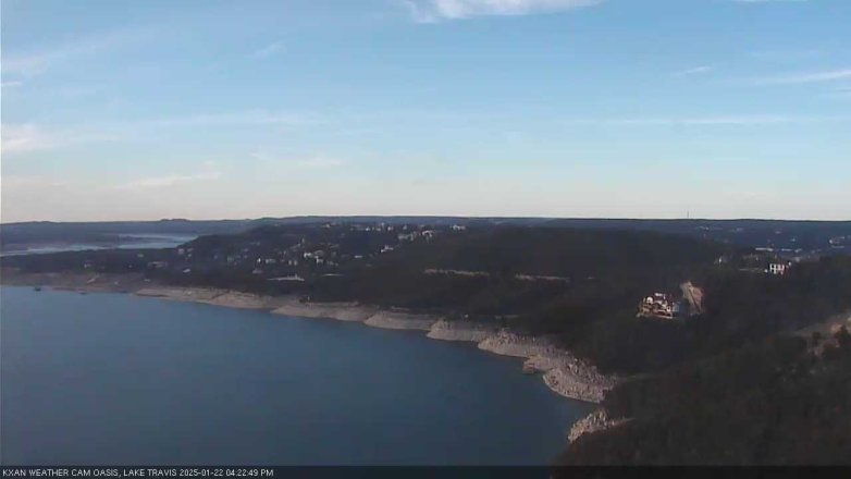 Lake Travis webcam, January 22, 2025 4:25 PM CT