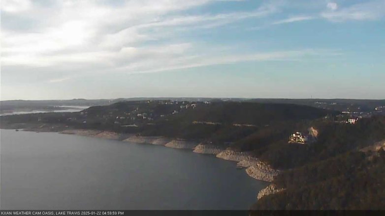 Lake Travis webcam, January 22, 2025 5:00 PM CT