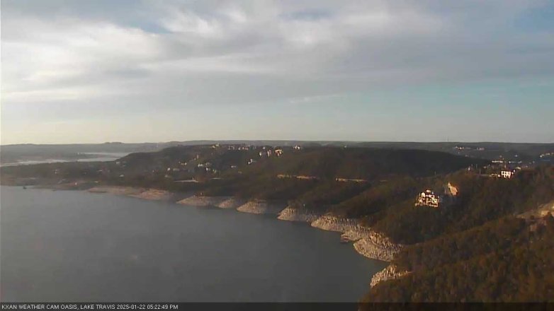 Lake Travis webcam, January 22, 2025 5:25 PM CT