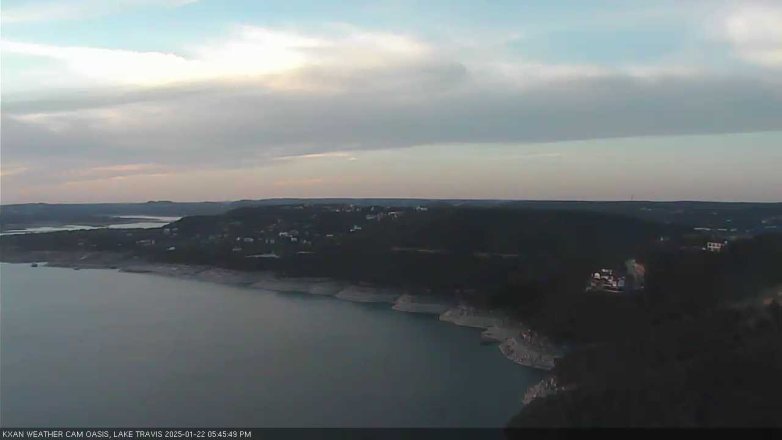 Lake Travis webcam, January 22, 2025 5:45 PM CT