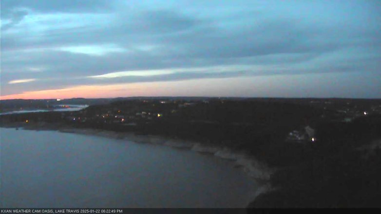 Lake Travis webcam, January 22, 2025 6:25 PM CT
