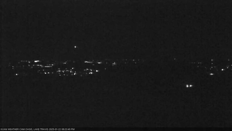 Lake Travis webcam, January 22, 2025 8:25 PM CT