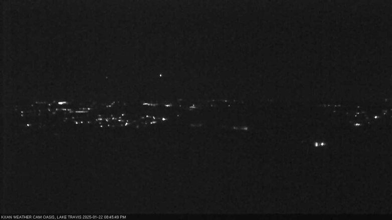 Lake Travis webcam, January 22, 2025 8:45 PM CT