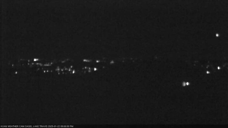 Lake Travis webcam, January 22, 2025 9:00 PM CT