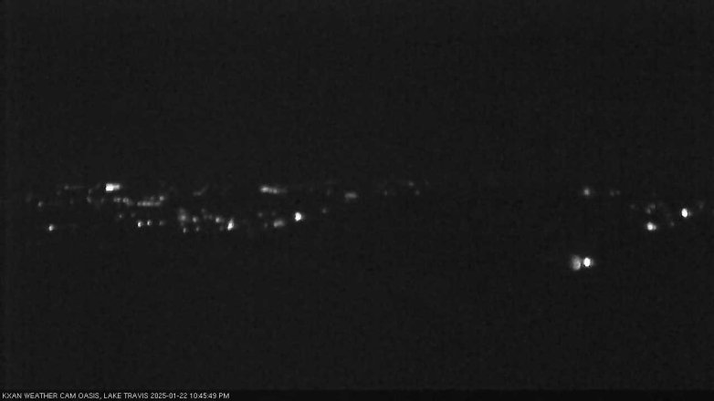 Lake Travis webcam, January 22, 2025 10:45 PM CT