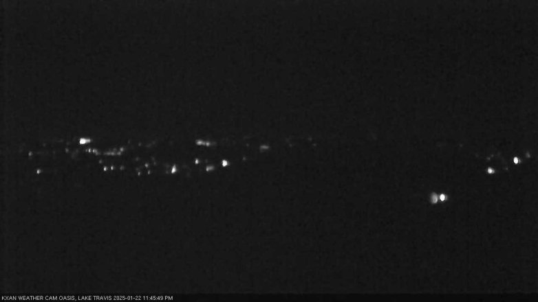 Lake Travis webcam, January 22, 2025 11:45 PM CT