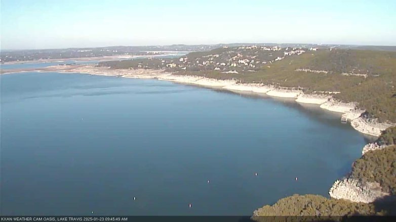 Lake Travis webcam, January 23, 2025 9:45 AM CT