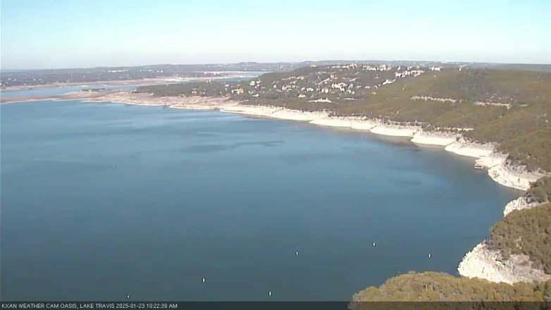 Lake Travis webcam, January 23, 2025 10:25 AM CT