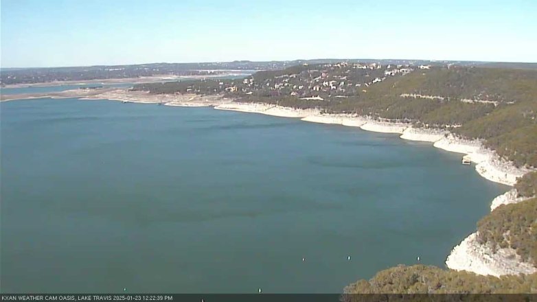 Lake Travis webcam, January 23, 2025 12:25 PM CT