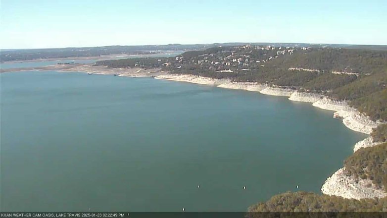 Lake Travis webcam, January 23, 2025 2:25 PM CT