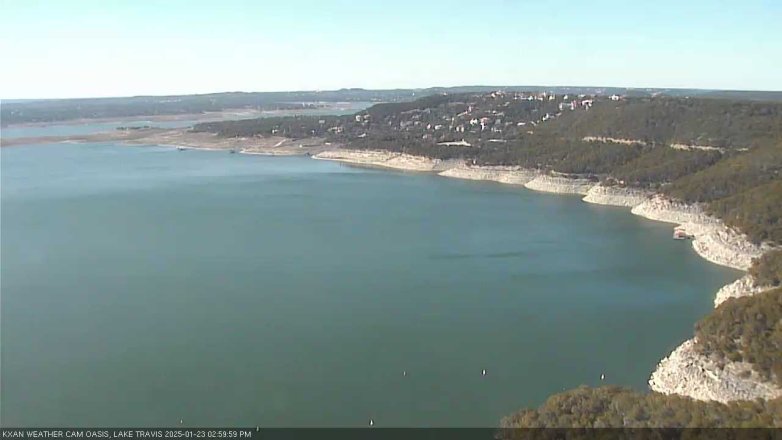 Lake Travis webcam, January 23, 2025 3:00 PM CT
