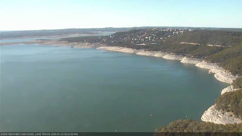 Lake Travis webcam, January 23, 2025 3:25 PM CT