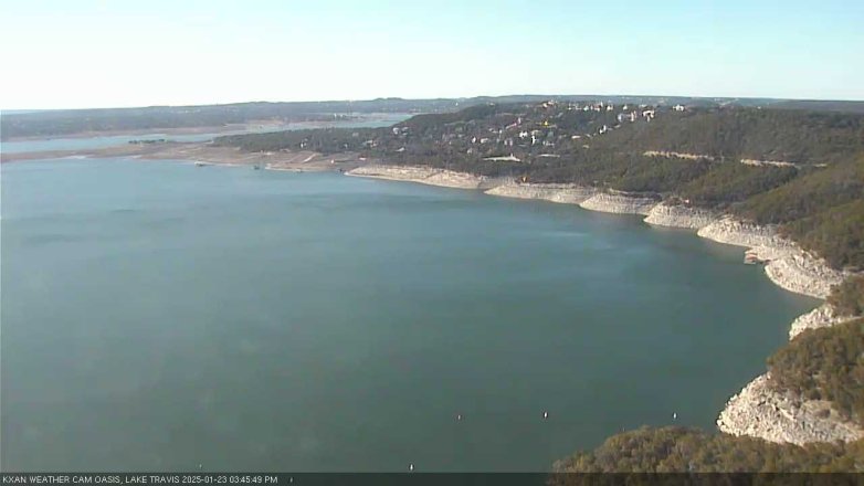 Lake Travis webcam, January 23, 2025 3:45 PM CT