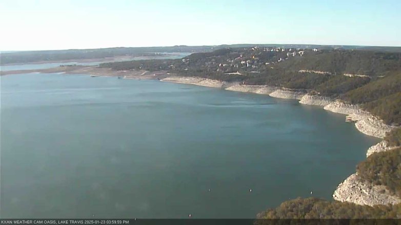 Lake Travis webcam, January 23, 2025 4:00 PM CT