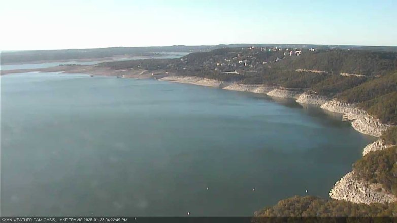 Lake Travis webcam, January 23, 2025 4:25 PM CT