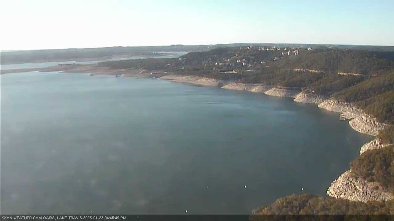 Lake Travis webcam, January 23, 2025 4:45 PM CT