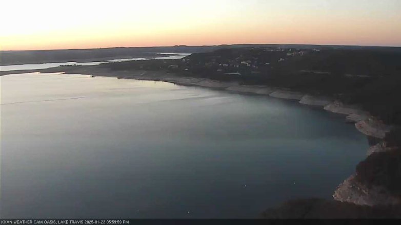 Lake Travis webcam, January 23, 2025 6:00 PM CT