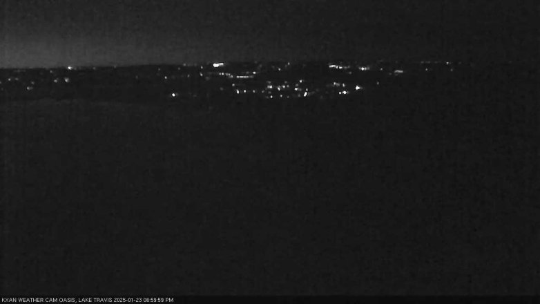 Lake Travis webcam, January 23, 2025 7:00 PM CT