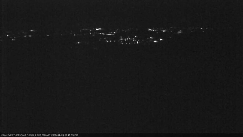 Lake Travis webcam, January 23, 2025 7:45 PM CT
