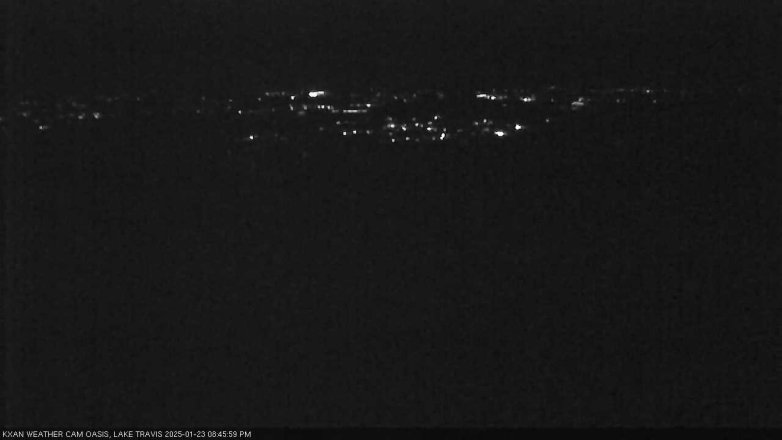 Lake Travis webcam, January 23, 2025 8:45 PM CT