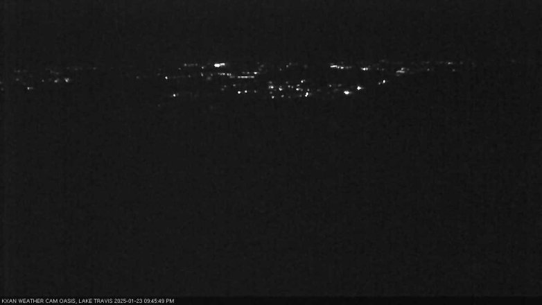 Lake Travis webcam, January 23, 2025 9:45 PM CT