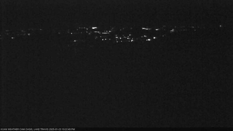 Lake Travis webcam, January 23, 2025 10:25 PM CT