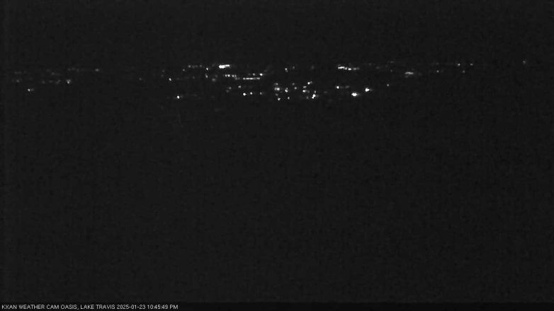 Lake Travis webcam, January 23, 2025 10:45 PM CT