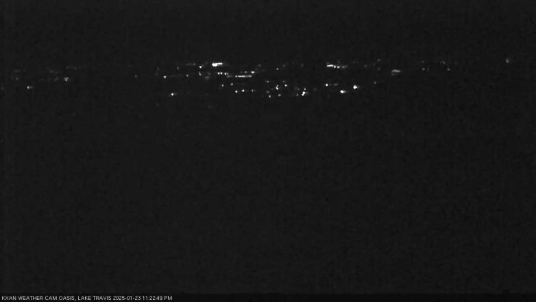 Lake Travis webcam, January 23, 2025 11:25 PM CT