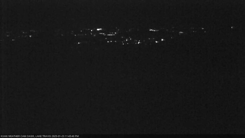 Lake Travis webcam, January 23, 2025 11:45 PM CT