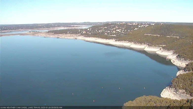 Lake Travis webcam, January 24, 2025 10:00 AM CT