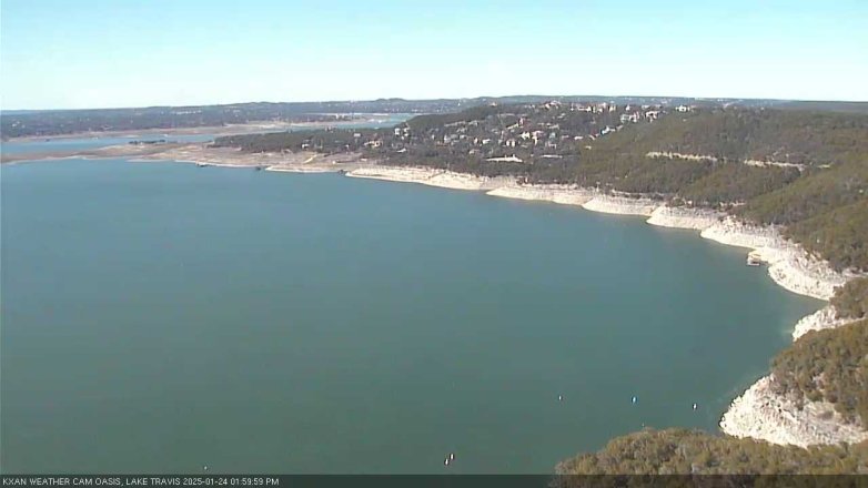 Lake Travis webcam, January 24, 2025 2:00 PM CT