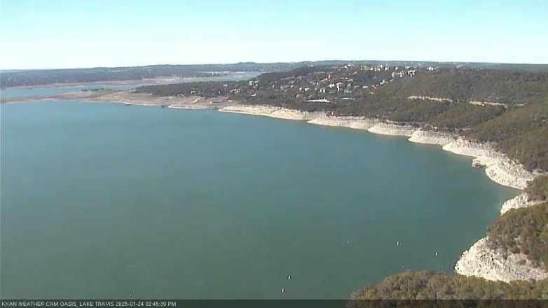 Lake Travis webcam, January 24, 2025 2:45 PM CT