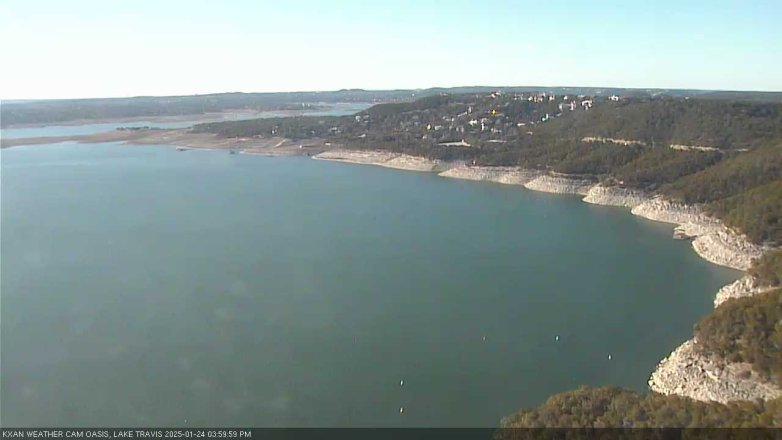 Lake Travis webcam, January 24, 2025 4:00 PM CT