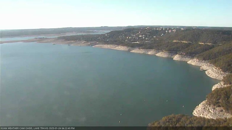 Lake Travis webcam, January 24, 2025 4:25 PM CT